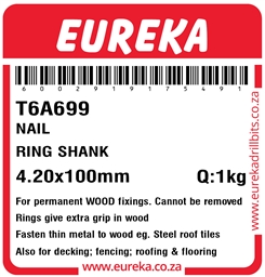 T6A699 - Ring Shank Nail -T6A699_Label_T